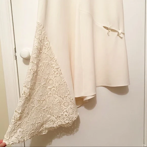 TIBI Guipure Lace Sleeveless Dress Ivory Size 0 - Picture 9 of 14